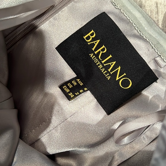 Gray Floral Gown - Picture 4 of 4